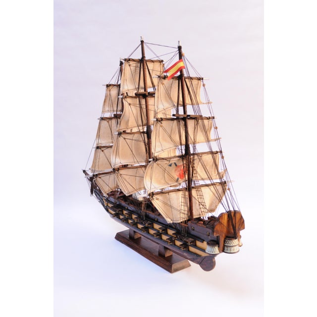 Large Model of the Fragata Espanola Ano 1780 Spanish War