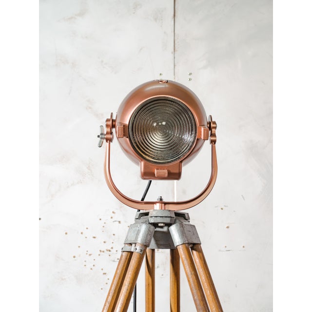 Vintage Strand Electric Patt 123 Theater Spotlight Floor Lamp, 1950s For Sale - Image 4 of 18