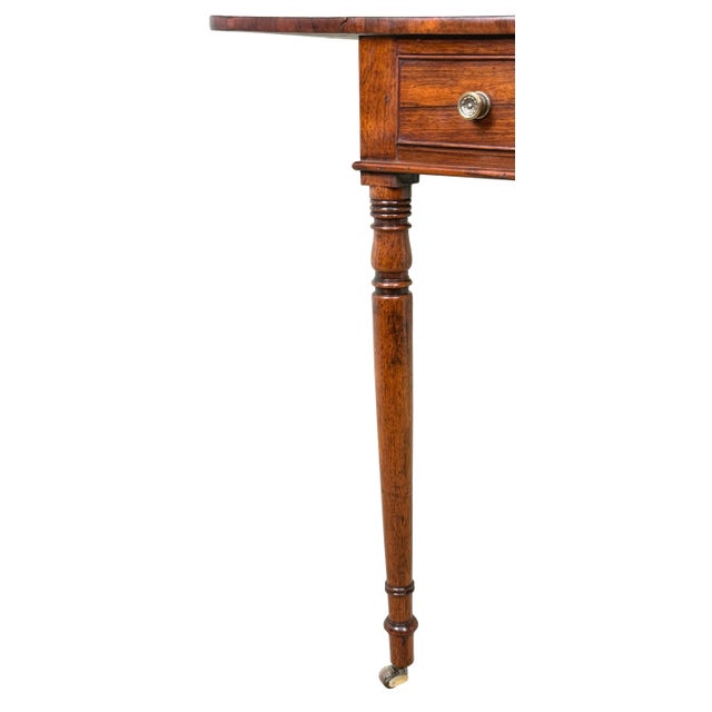 Hollywood Regency Early 19th Century Regency Rosewood Pembroke Table For Sale - Image 3 of 12