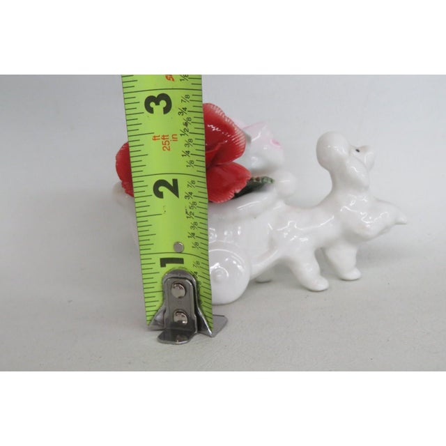 Thorley Bone China Figurine Poodle Pulling Cart of Flowers Made in England 5156b For Sale - Image 10 of 18