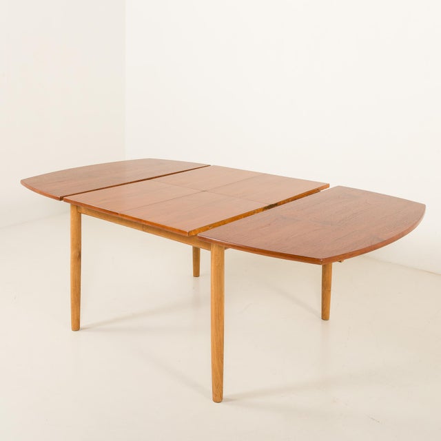 Mid-Century Modern Teak Table with Hidden Leaves by William Watting for Fristho, 1950s For Sale - Image 15 of 18