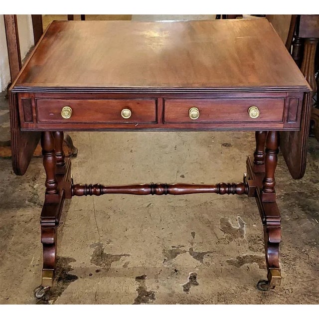 Early 19th Century English Regency Sofa Table For Sale - Image 12 of 13