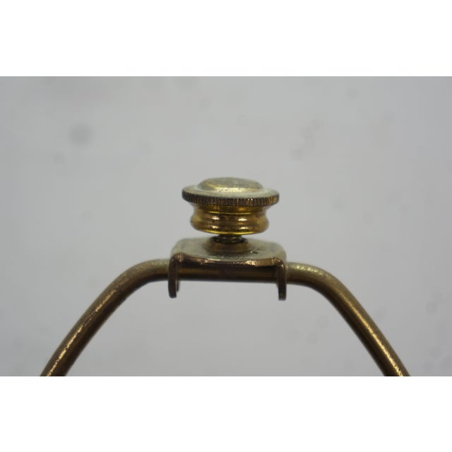 Metal Stiffel Mid Century Hollywood Regency Brass & Porcelain Table Lamp MCM 37” For Sale - Image 7 of 14