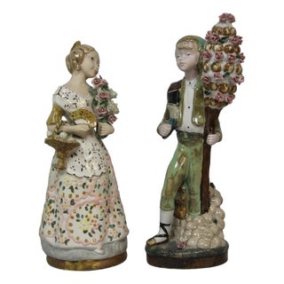Porcelain Figurines by Ramón Inglés, 1970s, Set of 2 For Sale