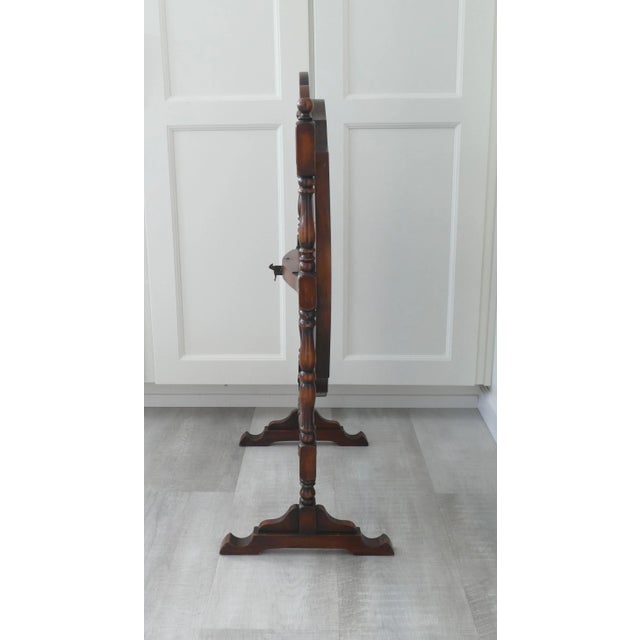 Brown Early 20th Century Antique Tilt Top Pie Crust Table - Shape Handle For Sale - Image 8 of 12