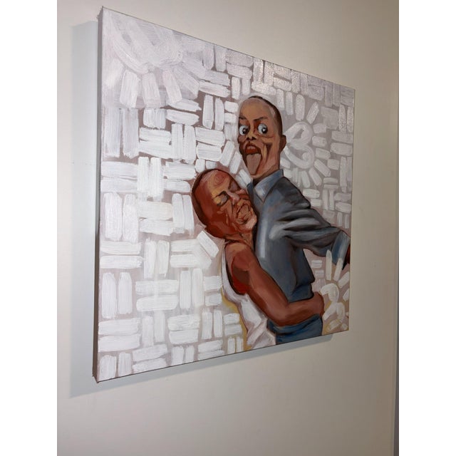 Seromo Okoro, Two Brothers, (2026) Acrylic on Canvas, 21st Century, Contemporary Art, Figurative For Sale - Image 4 of 5