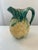 Pineapple Form, ceramic majolica pitcher. Probably Italian early 20th century