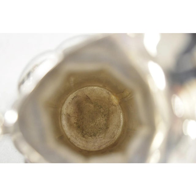 Silver Vintage Victorian Silver Plated Bulbous Footed Tea Coffee Creamer Pot For Sale - Image 8 of 10