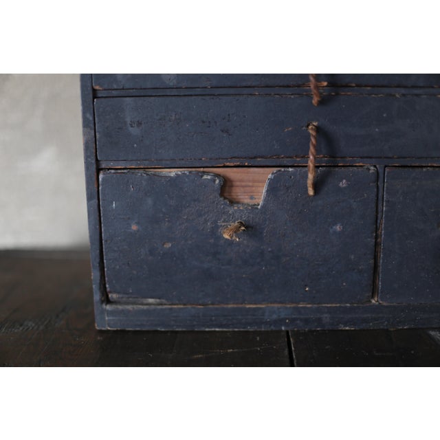 Japanese Antique Bk Small Drawer Primitive For Sale - Image 6 of 11