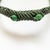 Asian 1990s Cambodia Macramé Metal & Jade Necklace For Sale - Image 3 of 10