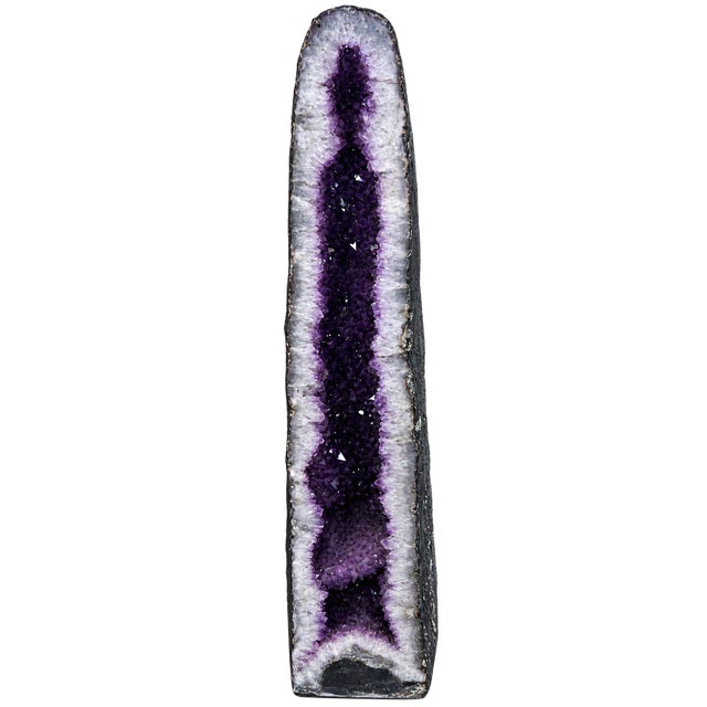 1980s Natural Amethyst Cathedral Geode For Sale - Image 5 of 5