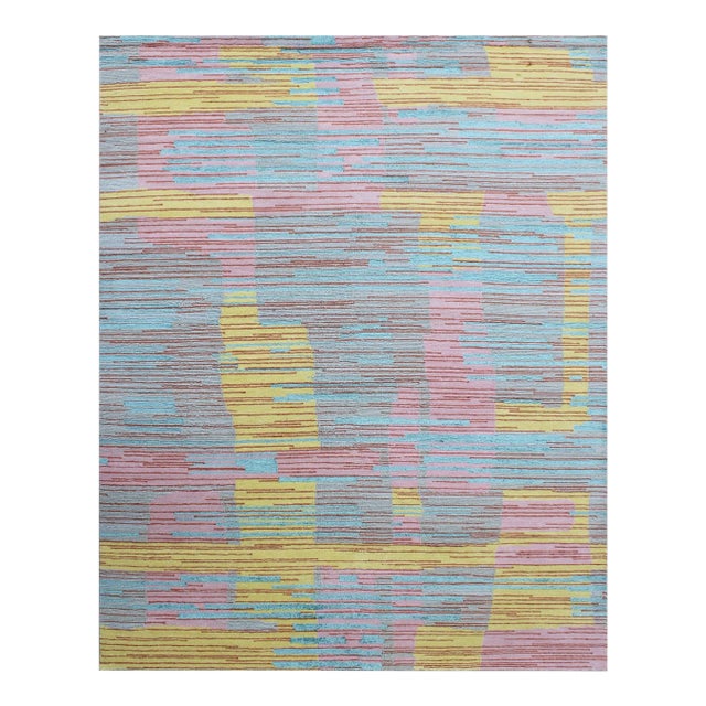 Handmade Modern Wool Rug. 7'11" X 10'0" For Sale