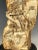 Chinese Large Carved Solid Soapstone Mountain Scenery With Wooden Base For Sale - Image 4 of 11