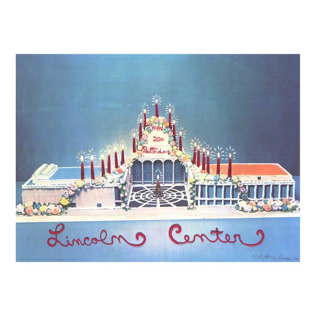 1979 Larry Rivers 'Lincoln Center 20th Anniversary' Pop Art Blue,Multicolor USA Offset Lithograph For Sale