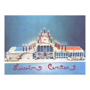1979 Larry Rivers 'Lincoln Center 20th Anniversary' Pop Art Blue,Multicolor USA Offset Lithograph