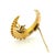 Metal Late 19th Century Victorian 15k Gold Diamond Crescent Moon and Star Brooch For Sale - Image 7 of 13