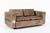 Brown Mid Century German Distressed Brown Leather Sofa Style of Robert Haussmann For Sale - Image 8 of 14