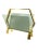 Modern brass magazine rack Italy 1970 brass, smoked glass H 44 cm - 53 x 23 cm Conditions: very good consistent with age...