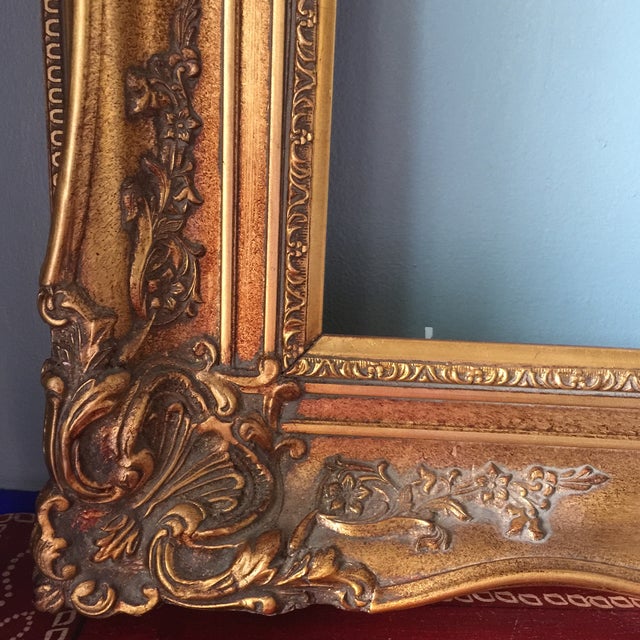 Rococo Acanthus Leaf Detailed Gilded Wooden Frame | Chairish