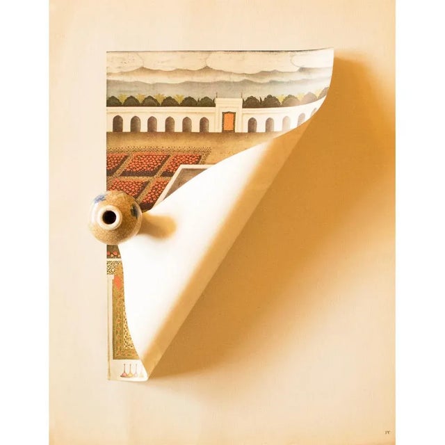 1950 Prince Sayyid Niyaz Khan byRai Bitchitr , Original Gold-Leafed Lithograph For Sale - Image 10 of 13