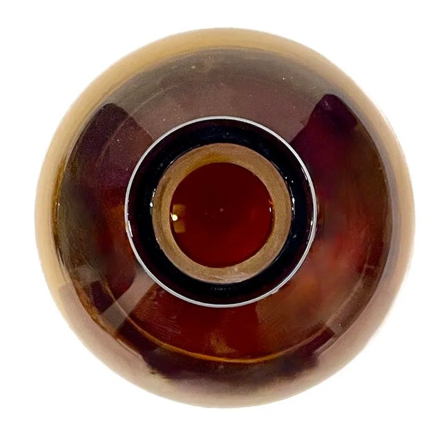 Vintage Amber Glass Chloroform Bottle For Sale - Image 4 of 4