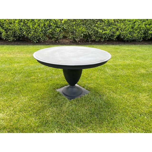 Restoration Hardware Klismos Round Dining Table and Chairs- 5 Pieces | Chairish