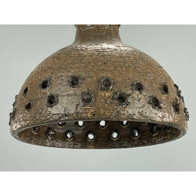 Mid-Century Danish Space Age Ceramic Lamp For Sale - Image 5 of 12