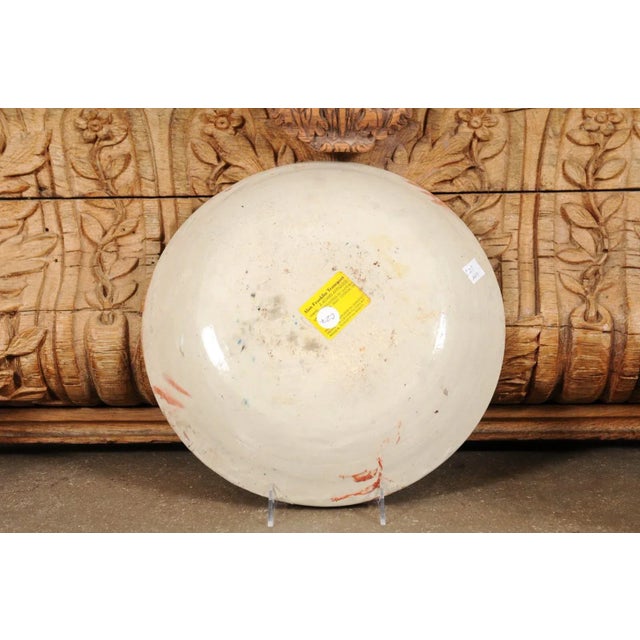 Italian Italian Early 20th Century Pottery Bowl with Rooster Motif & Green Border For Sale - Image 3 of 13