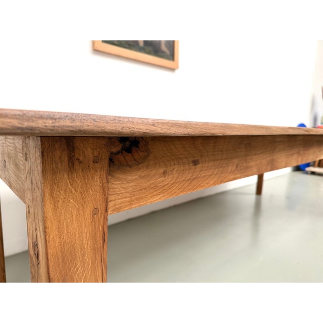 Large Farmhouse Table in Oak, 1950s For Sale - Image 14 of 18
