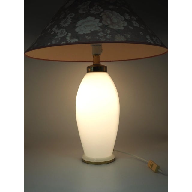 Vintage Opaline Glass Table Lamp from Ikea, Sweden, 1980s For Sale - Image 10 of 18