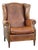 Large Wing Chair in Sheep Leather For Sale