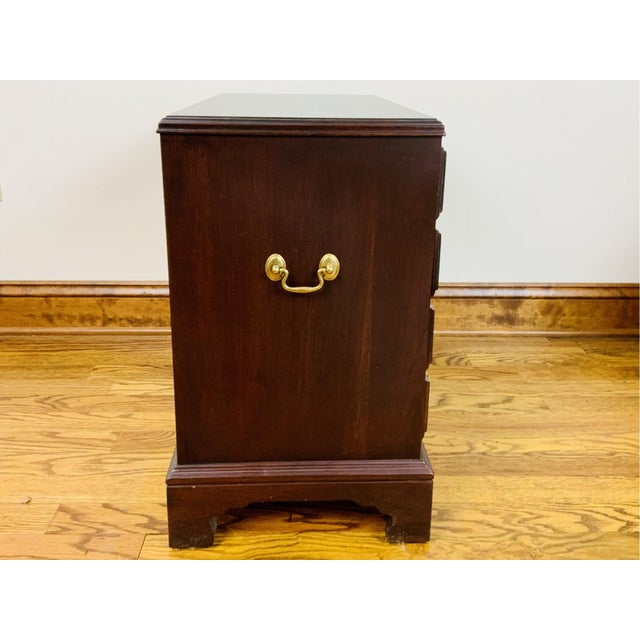 Chippendale Vintage Ethan Allen Chippendale Style Four-Drawer Chest of Drawers For Sale - Image 3 of 9