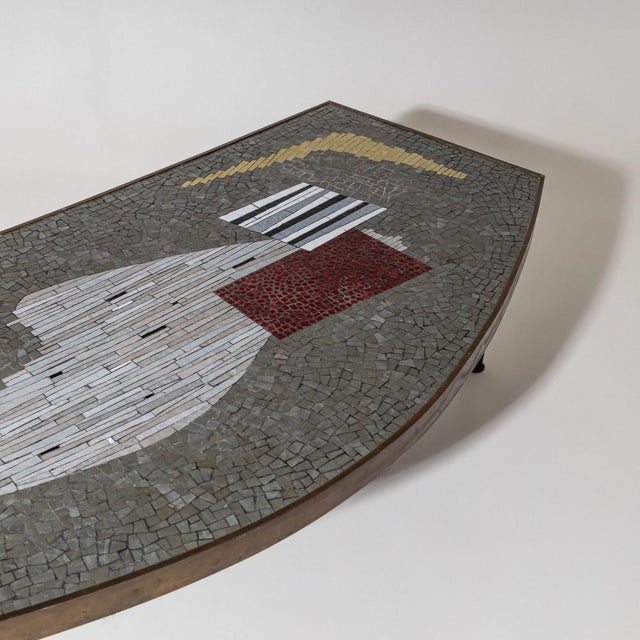 Mid-20th Century Coffee Table with Mosaic Top by Berthold Müller-Oerlinghausen For Sale - Image 6 of 8