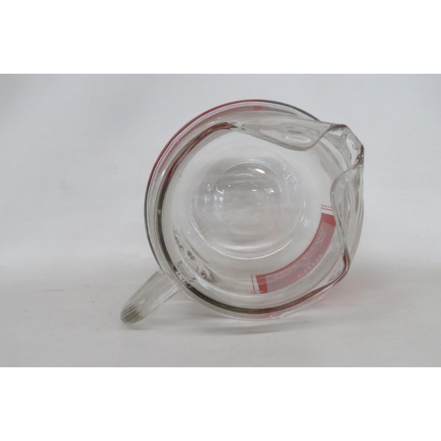 Glass Advertising Glass Pitcher for Bacardi Rum and Coca Cola 1970s Promotion 4865b For Sale - Image 7 of 14