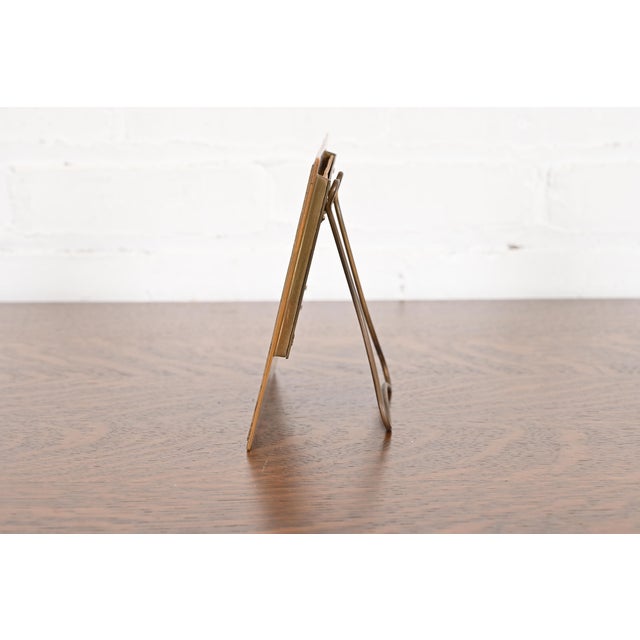 Bronze Tiffany Studios New York Adam Bronze Doré Desk Calendar Frame or Picture Frame For Sale - Image 8 of 12