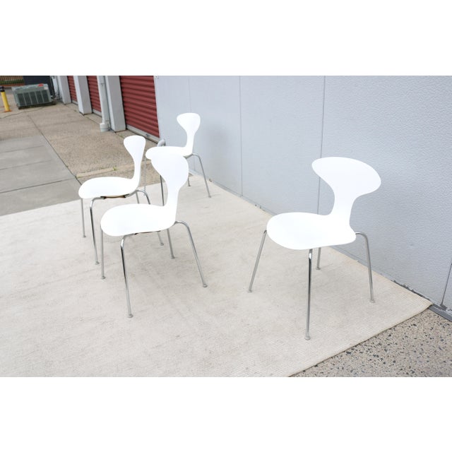 Bernhardt Modern Ross Lovegrove for Bernhardt Design Orbit Stacking Dining Chairs Set of 4 For Sale - Image 4 of 18