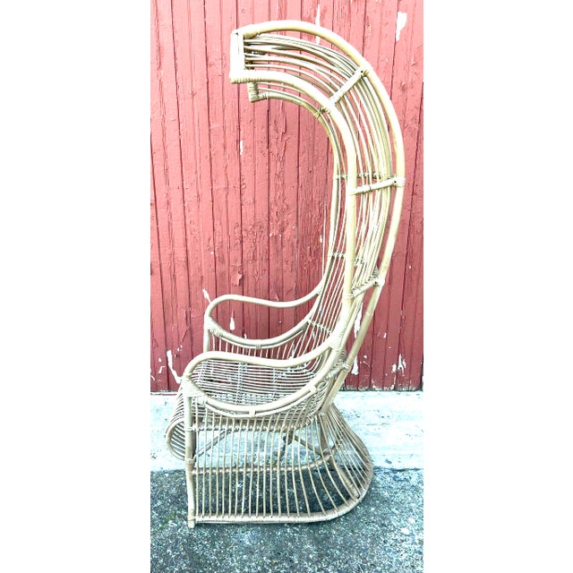Franco Albini Rattan and Bamboo Porter Style Chair For Sale In New York - Image 6 of 7