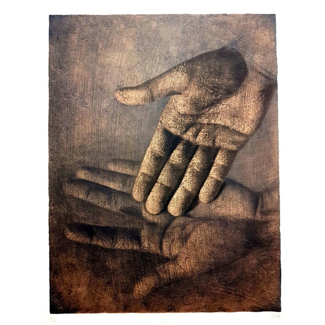 Isia Leviant - Hands - Signed Lithograph Circa 1970 For Sale - Image 12 of 12