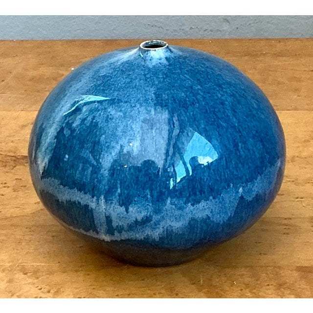Ceramic Vintage Original Studio Pottery Vase For Sale - Image 7 of 12