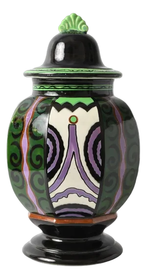 Belgian Art Deco Vase from August Mouzin & Cie, 1920s