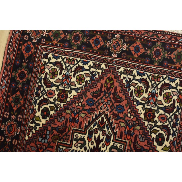 Goltogh Rug 2’6” X 4′ Red Wool Vintage Traditional Hand-Knotted Carpet For Sale In Philadelphia - Image 6 of 10