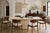 Designed and manufactured in Italy during the 1970s, this Italian modern Botticino marble dining table exemplifies the...