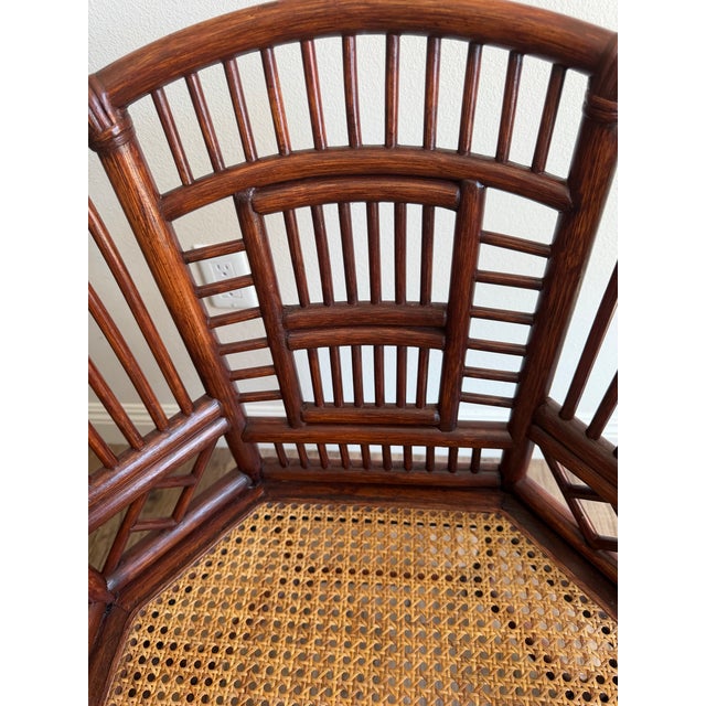 1970s Brighton Pavilion Style Bamboo Rattan Cane Settee & 2 Armchairs – 3 Piece Set For Sale - Image 10 of 11