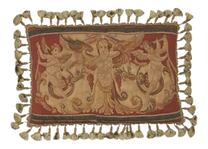 Aubusson Handwoven Throw Pillow