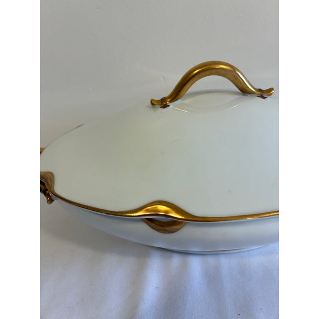 Vintage Haviland & Co. Limoges Gold Gilt Covered Vegetable Tureen For Sale In Oklahoma City - Image 6 of 12