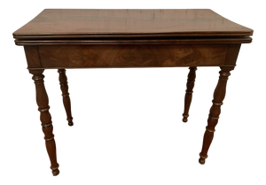 Louis Philippe Style Mahogany and Veneer Game Table, 1800s