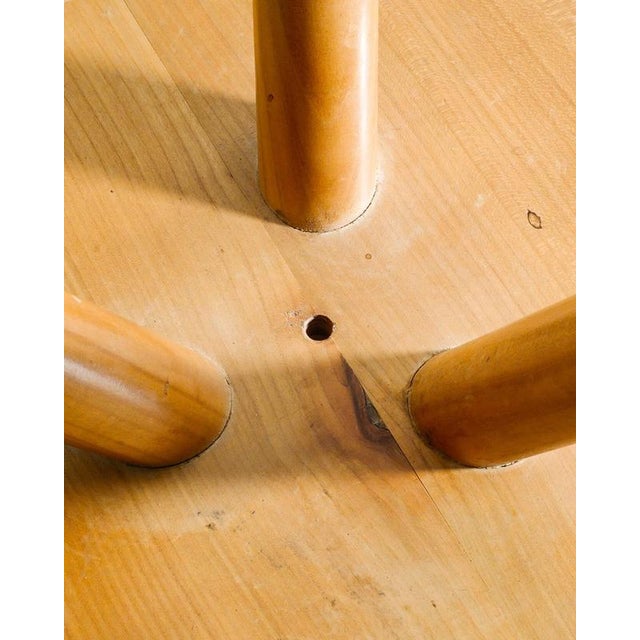 Wood Mid-Century French Wooden Berger Low Stool by Charlotte Perriand, 1960s For Sale - Image 7 of 8