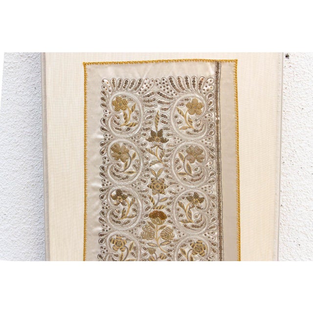 Spanish Gilded Stole, Antique Indo-Spanish Zardozi Textile For Sale - Image 3 of 5