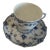 1980s Royal Copenhagen Blue Fluted Half Lace Cup & Saucer 1035 For Sale