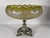 Rare & Original Bohemian Art Glass Silver-Plated Compote Centerpiece for your consideration. The piece is a nice size,...